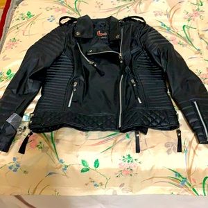 NWOT Black Genuine Leather Jacket